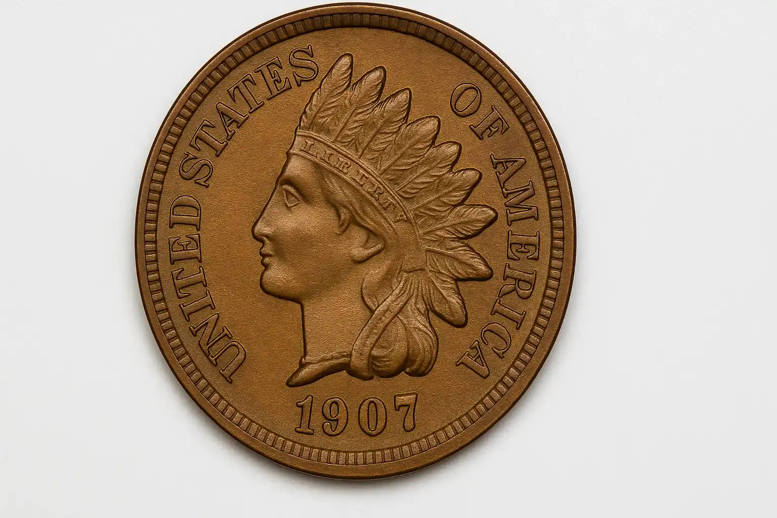 1907 Indian Head penny obverse 